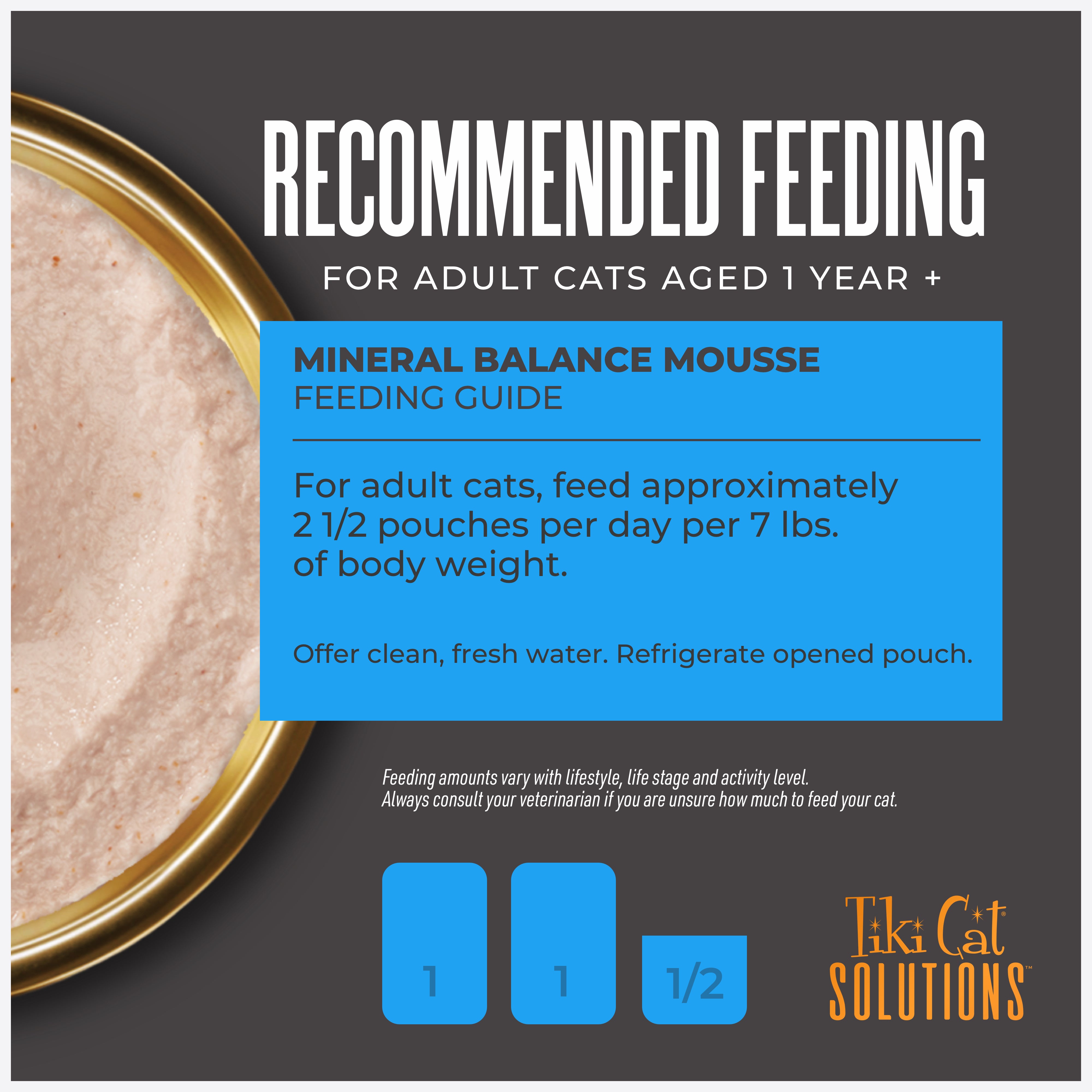 Tiki Cat Solutions Mousse Mineral Balance Tuna & Salmon Recipe Wet Cat Food - Product Highlights 4 - Tiki Cat - PetMax Canada