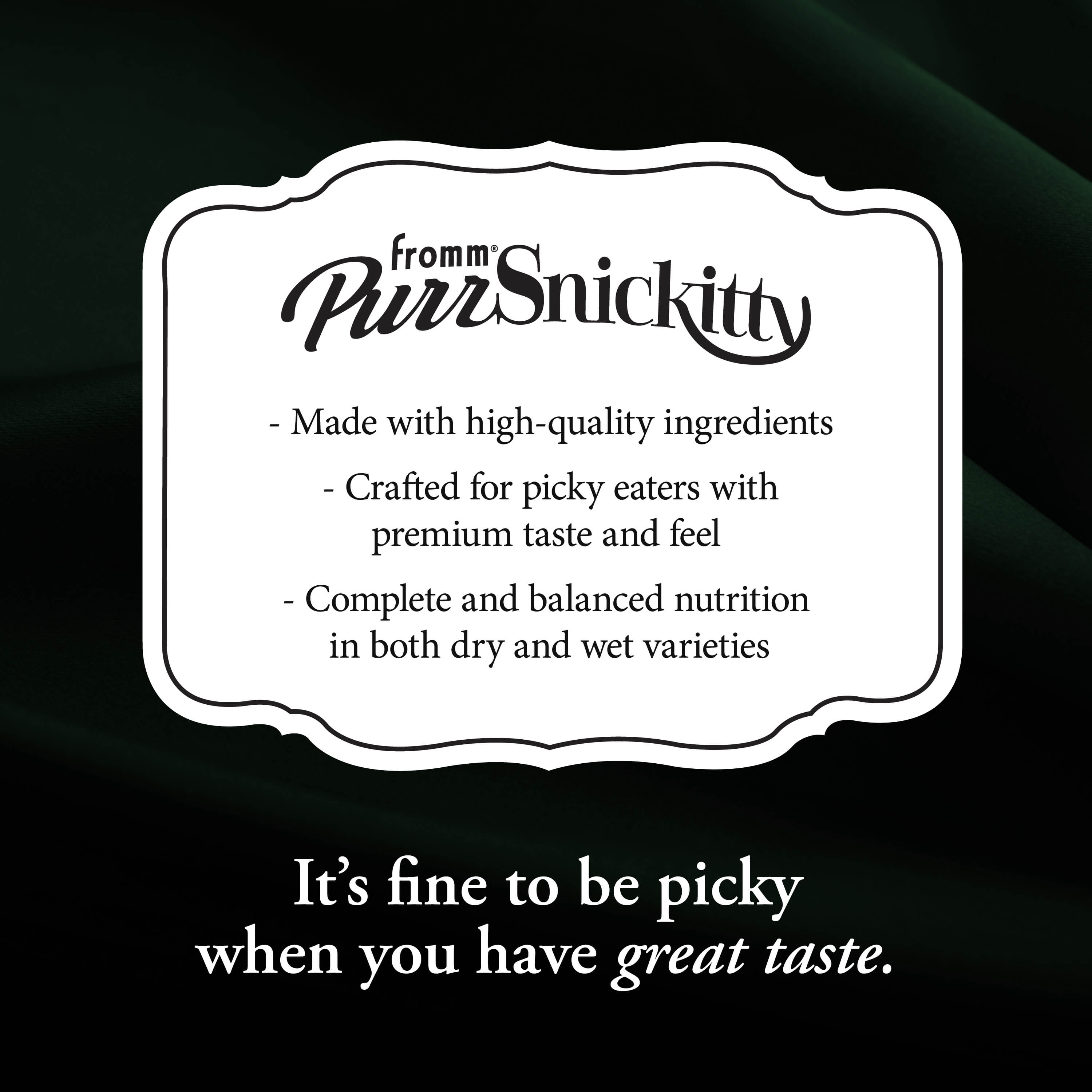 Fromm Purr-Snickitty Shredded Chicken Entree In Gelee Wet Cat Food