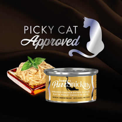 Fromm Purr-Snickitty Shredded Chicken Entree In Gelee Wet Cat Food