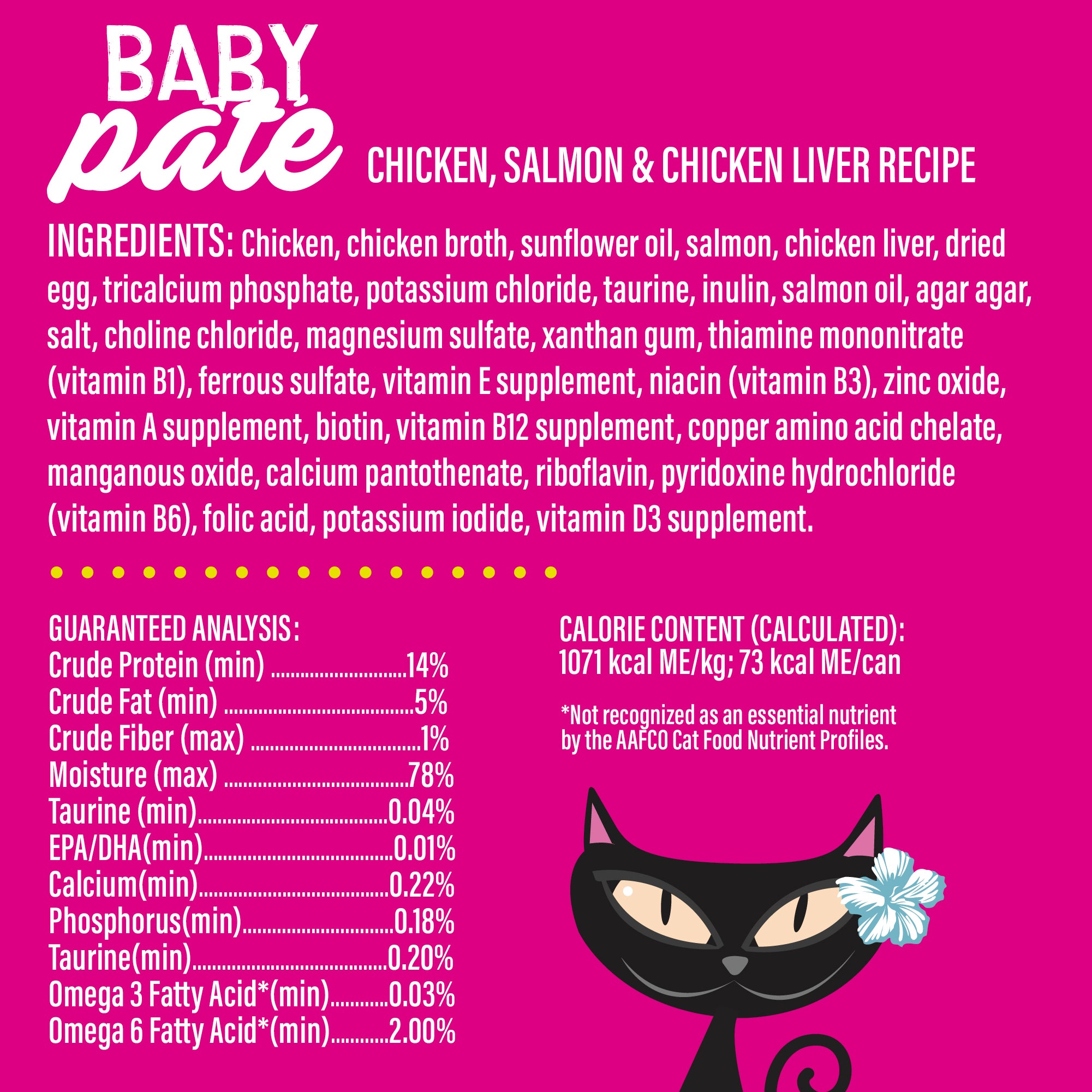 Tiki Cat Baby Pâté Chicken, Salmon & Chicken Liver Recipe Wet Kitten Food - Product Highlights 2 - Tiki Cat - PetMax Canada