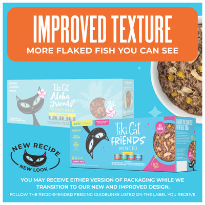 Tiki Cat Aloha Friends Variety Pack Wet Cat Food - Feeding Transition Guide - Tiki Cat - PetMax Canada