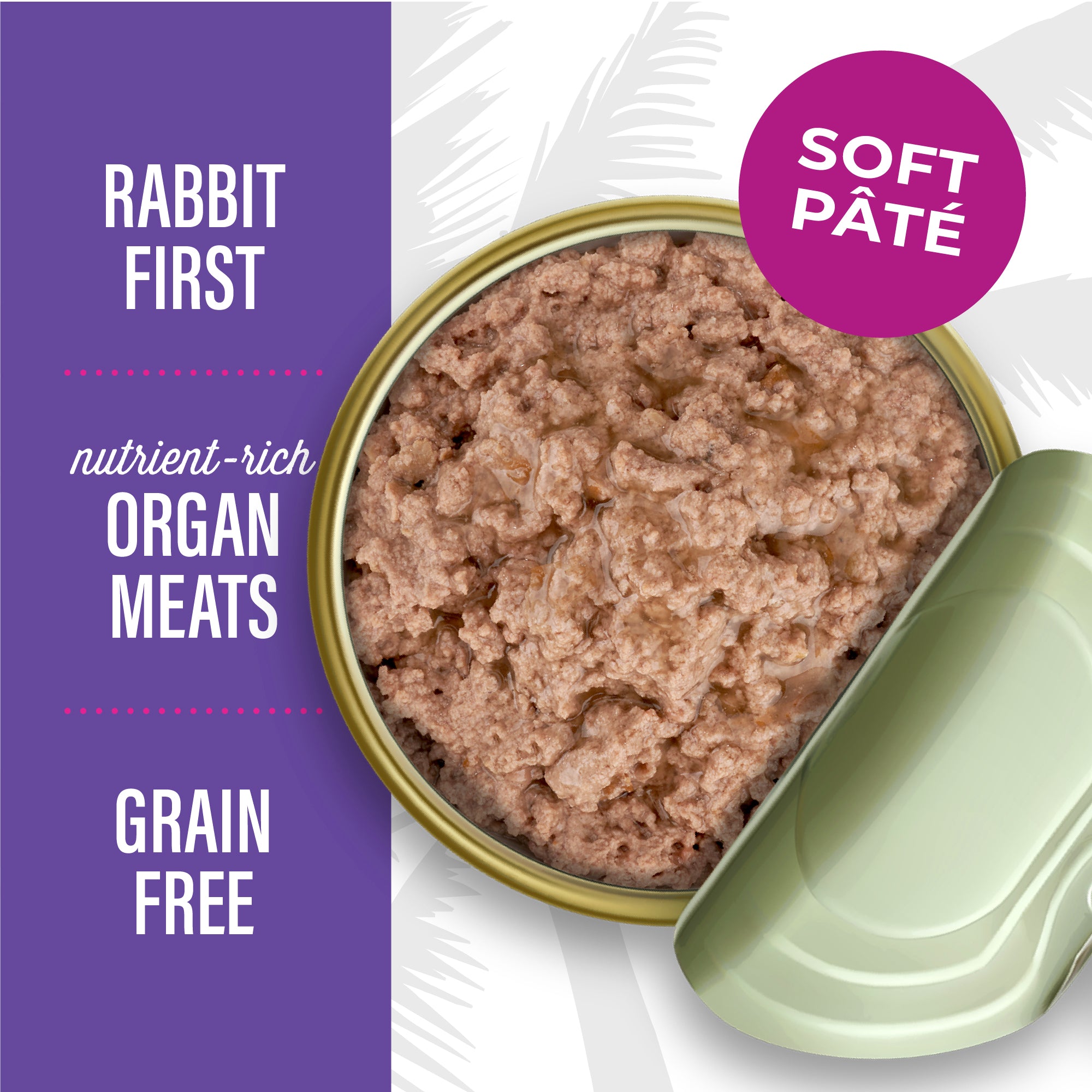 Tiki Cat After Dark Pâté Rabbit & Chicken Liver Recipe Wet Cat Food - Product Highlights 5 - Tiki Cat - PetMax Canada