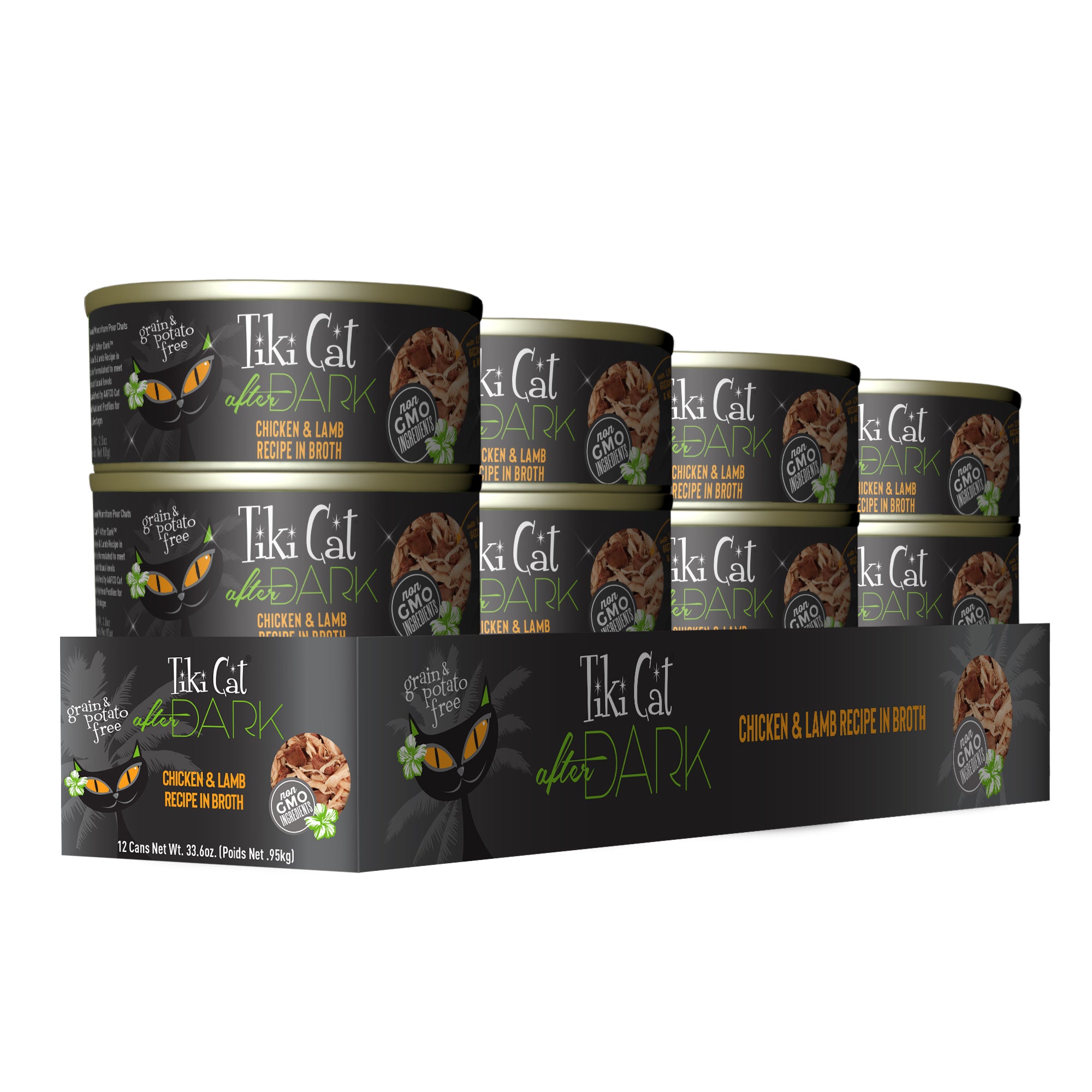 Tiki Cat After Dark Chicken & Lamb Recipe in Broth Wet Cat Food - Case of 12 - Tiki Cat - PetMax Canada