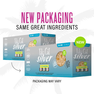 Tiki Cat Silver Variety Pack Wet Cat Food - Feeding Transition Guide - Tiki Cat - PetMax Canada
