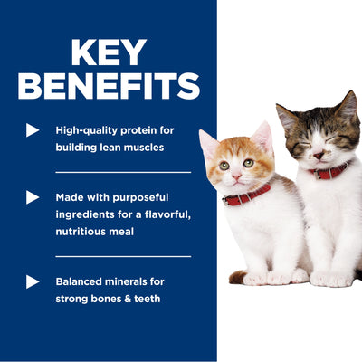 Hill's Science Diet Kitten Savory Salmon Entrée Canned Cat Food - Key benefits: protein, purposeful ingredients and balanced minerals - PetMax Canada