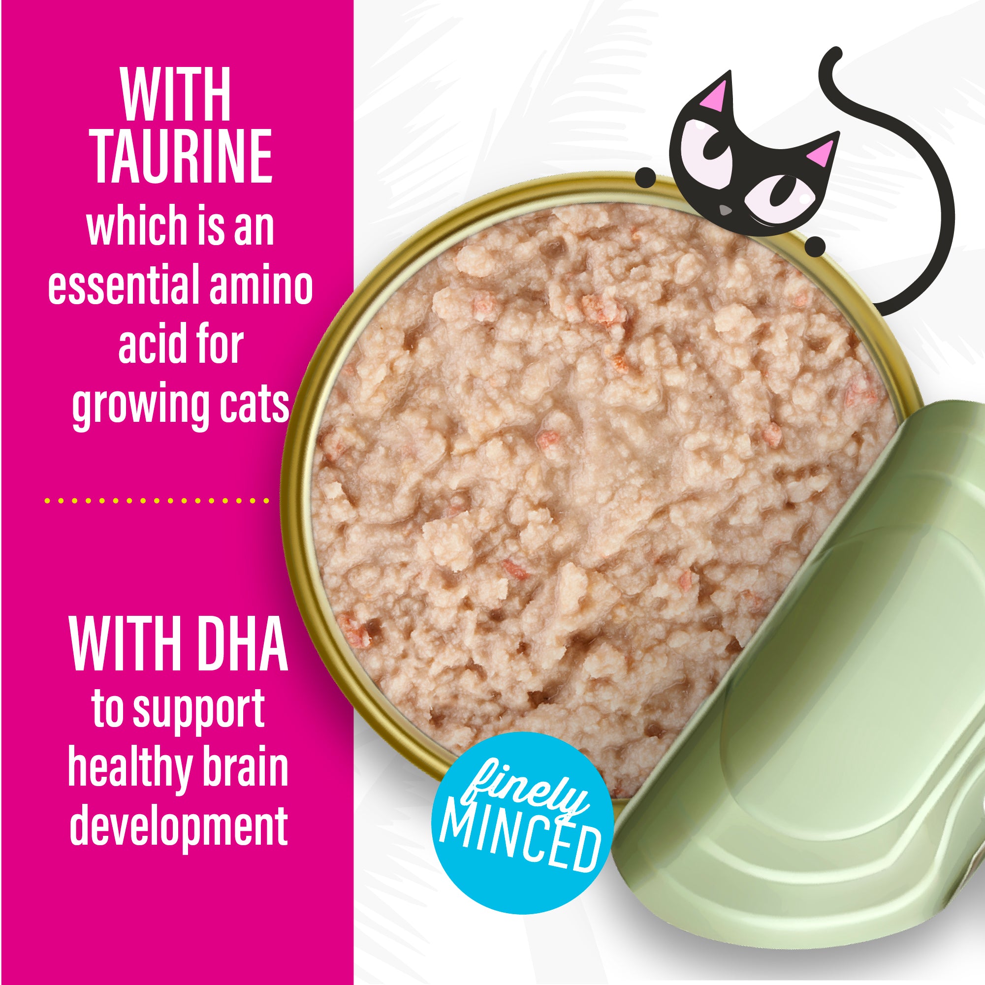 Tiki Cat Baby Pâté Chicken, Salmon & Chicken Liver Recipe Wet Kitten Food - Product Highlights 4 - Tiki Cat - PetMax Canada