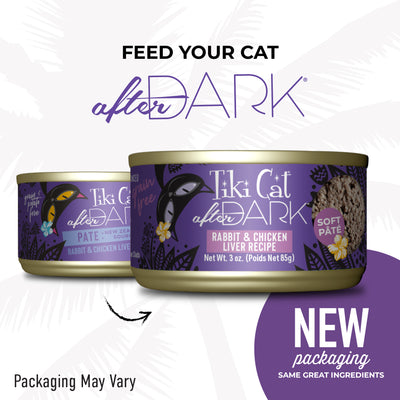 Tiki Cat After Dark Pâté Rabbit & Chicken Liver Recipe Wet Cat Food - Feeding Transition Guide - Tiki Cat - PetMax Canada