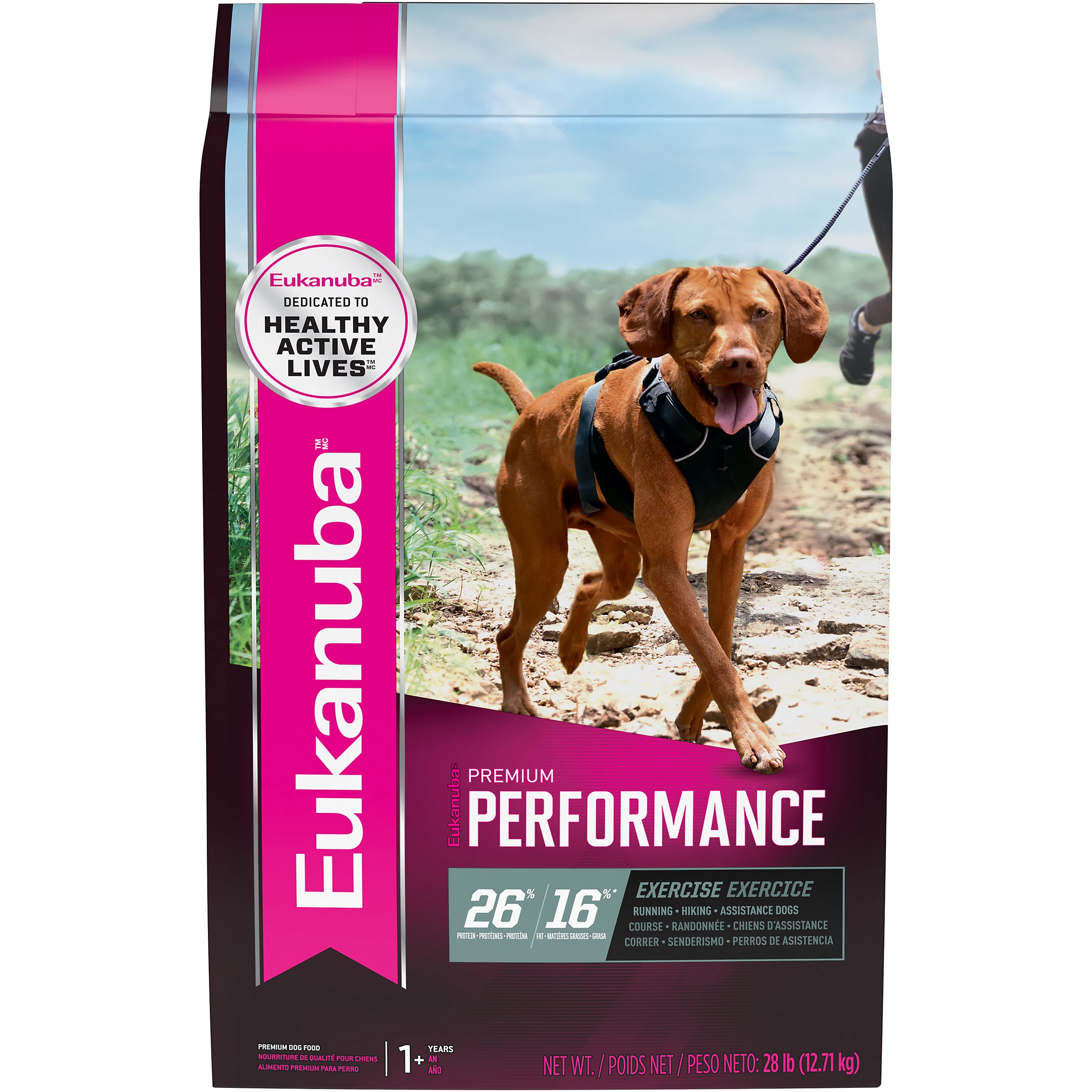 Eukanuba Premium Performance 26/16 Exercise Dry Dog Food - 12.7 Kg - Dog Food - Eukanuba - PetMax Canada