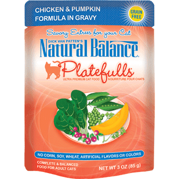 Natural Balance Platefulls Chicken & Pumpkin Wet Cat Food  Canned Cat Food  | PetMax Canada