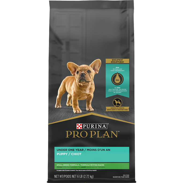 Purina Pro Plan High Protein Small Breed Puppy Food DHA Chicken & Rice Formula  Dog Food  | PetMax Canada
