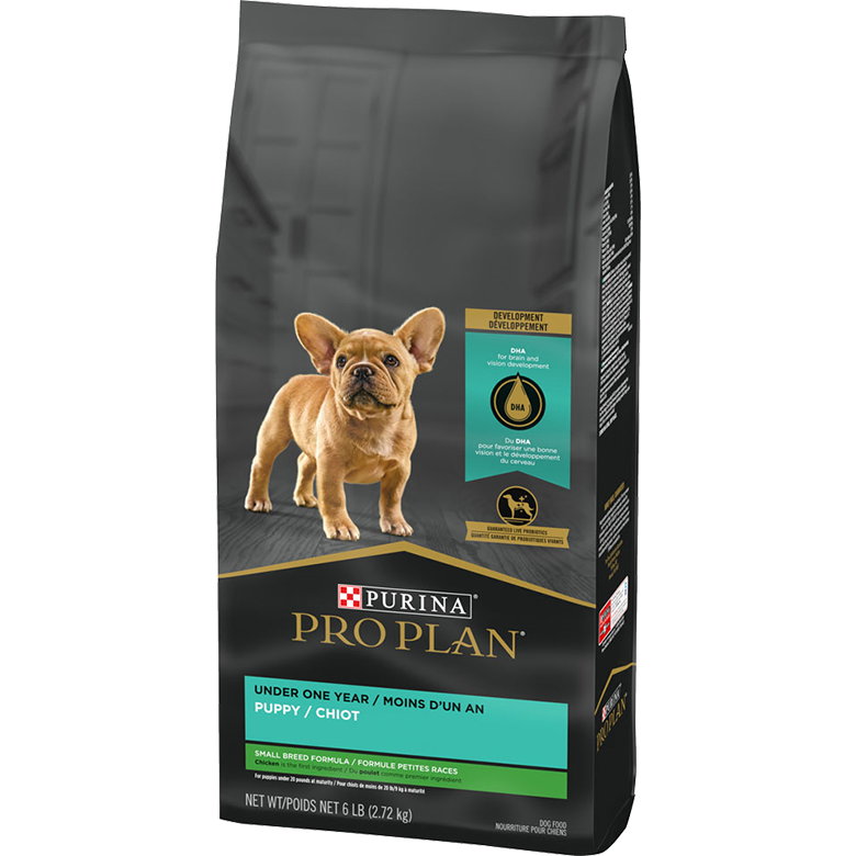 Purina Pro Plan High Protein Small Breed Puppy Food DHA Chicken & Rice Formula  Dog Food  | PetMax Canada
