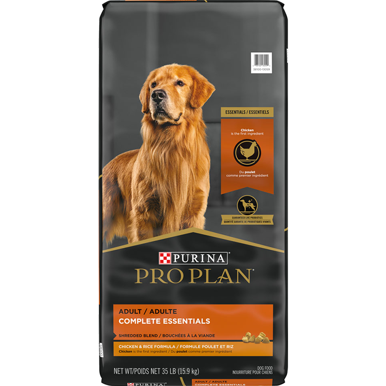 Purina Pro Plan High Protein Dog Food With Probiotics for Dogs Shredded Blend Chicken & Rice Formula  Dog Food  | PetMax Canada