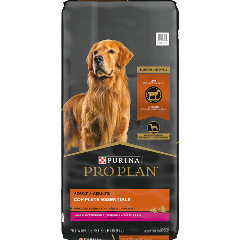 Purina Pro Plan High Protein Dog Food With Probiotics for Dogs Shredded Blend Lamb & Rice Formula  Dog Food  | PetMax Canada