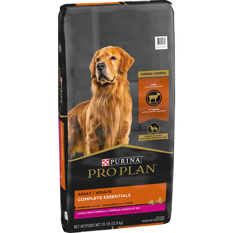 Purina Pro Plan High Protein Dog Food With Probiotics for Dogs Shredded Blend Lamb & Rice Formula  Dog Food  | PetMax Canada