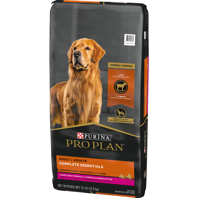 Purina Pro Plan High Protein Dog Food With Probiotics for Dogs Shredded Blend Lamb & Rice Formula  Dog Food  | PetMax Canada