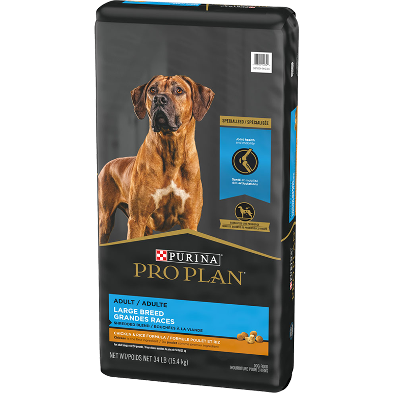 Purina Pro Plan Joint Health Large Breed Dog Food Shredded Blend Chicken & Rice Formula  Dog Food  | PetMax Canada