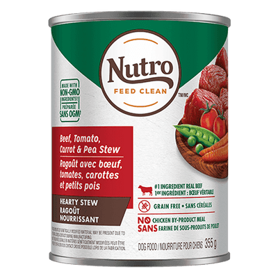 Nutro Canned Dog Food Cuts In Gravy Stew Chunky Beef, Tomato, Carrot & Pea  Canned Dog Food  | PetMax Canada