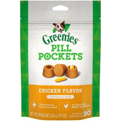 Greenies Pill Pockets For Dogs Chicken / Capsule (Large) Health Care Chicken | PetMax Canada