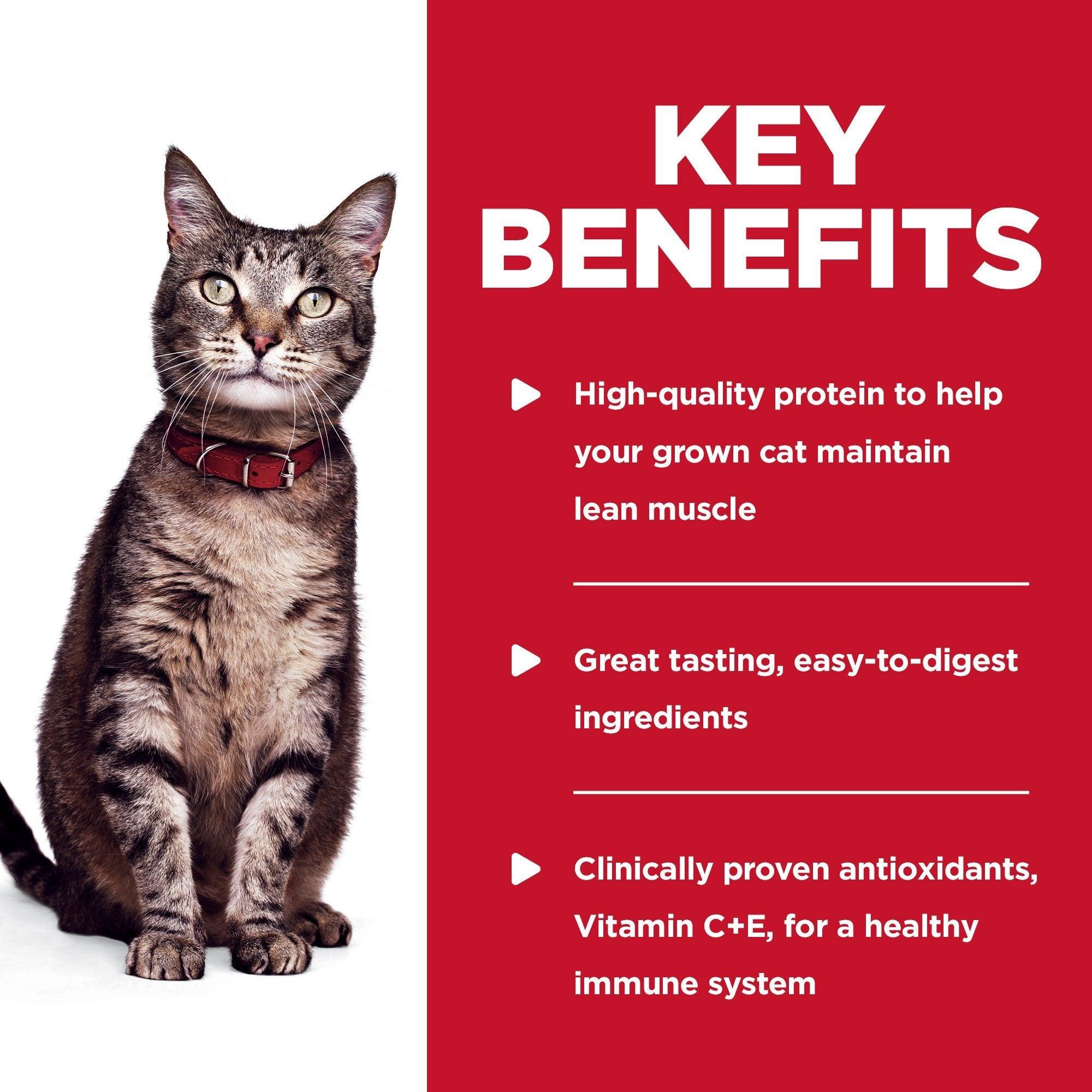 Hill's Science Diet Adult Wet Cat Food, Chicken, 79g pouch - 79g - Canned Cat Food - Hill's Science Diet - PetMax Canada