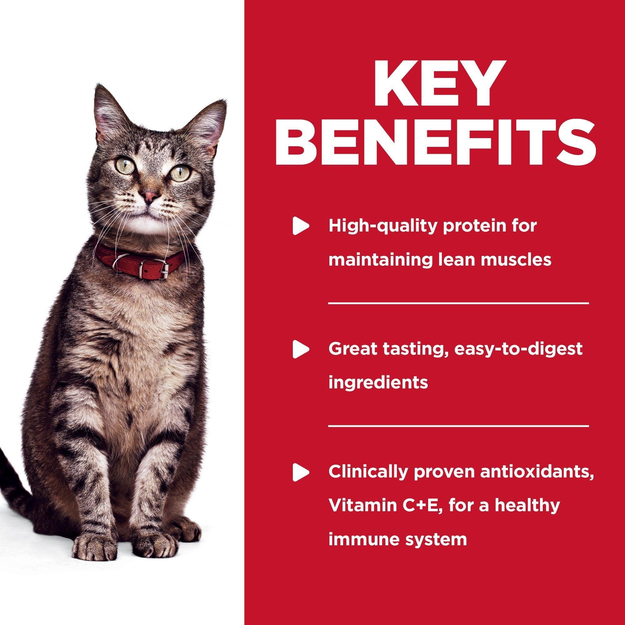 Hill's Science Diet Adult Wet Cat Food, Chicken & Spinach, 79g pouch - 79g - Canned Cat Food - Hill's Science Diet - PetMax Canada