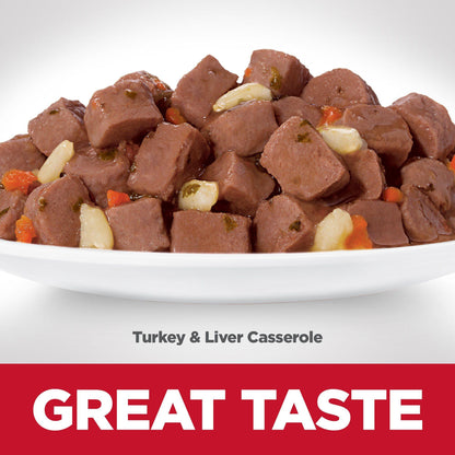 Hill's Science Diet Adult Wet Cat Food, Turkey & Liver, 79g pouch - 79g - Canned Cat Food - Hill's Science Diet - PetMax Canada