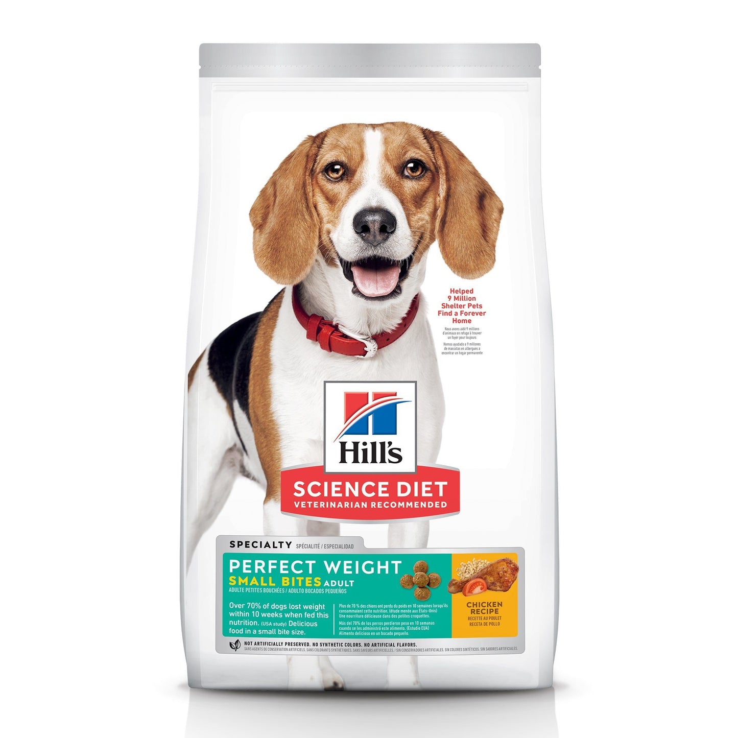 Hill's Science Diet Adult Perfect Weight Small Bites Dry Dog Food, Chicken Recipe 5.44 Kg Dog Food 5.44 Kg | PetMax Canada
