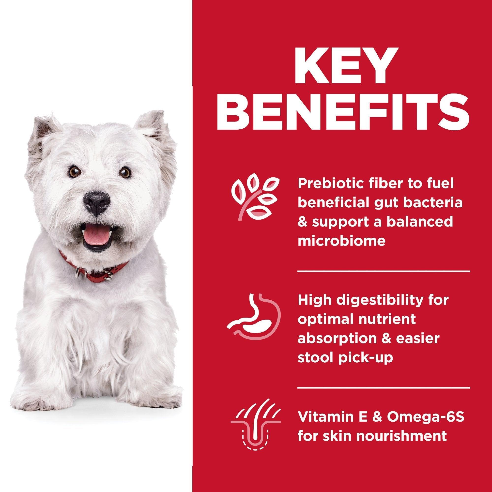 Hill's Science Diet Adult Sensitive Stomach & Skin Small Bites Dry Dog Food, Chicken Recipe, 1.81 Kg Bag - 2.04 Kg - Dog Food - Hill's Science Diet - PetMax Canada