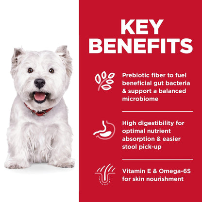 Hill's Science Diet Adult Sensitive Stomach & Skin Small Bites Dry Dog Food, Chicken Recipe, 1.81 Kg Bag - 2.04 Kg - Dog Food - Hill's Science Diet - PetMax Canada