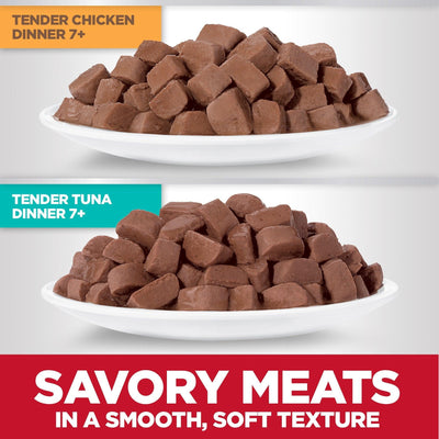 Hill's Science Diet Senior 7+ Wet Cat Food Pouch Variety Pack, Chicken and Tuna 79g pouch - 12 pouches - Canned Cat Food - Hill's Science Diet - PetMax Canada