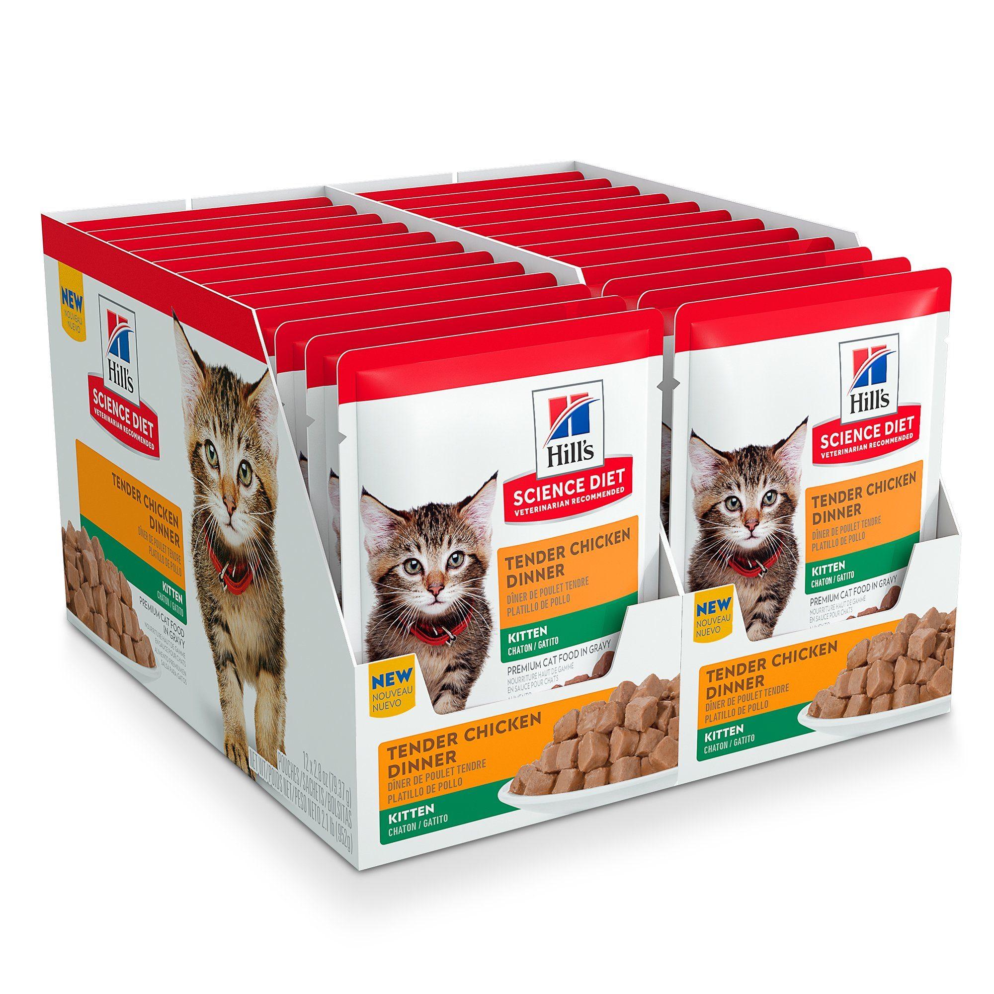 Hill's Science Diet Kitten Wet Cat Food, Chicken, 79g pouch - 79g pouch - Canned Cat Food - Hill's Science Diet - PetMax Canada