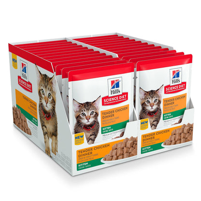 Hill's Science Diet Kitten Wet Cat Food, Chicken, 79g pouch - 79g pouch - Canned Cat Food - Hill's Science Diet - PetMax Canada