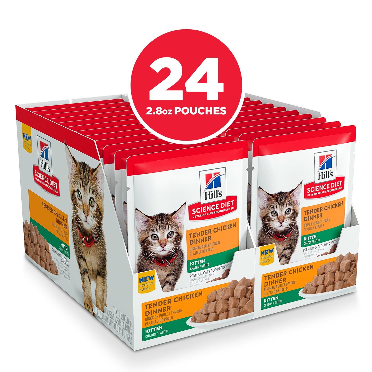Hill's Science Diet Kitten Wet Cat Food, Chicken, 79g pouch  Canned Cat Food  | PetMax Canada