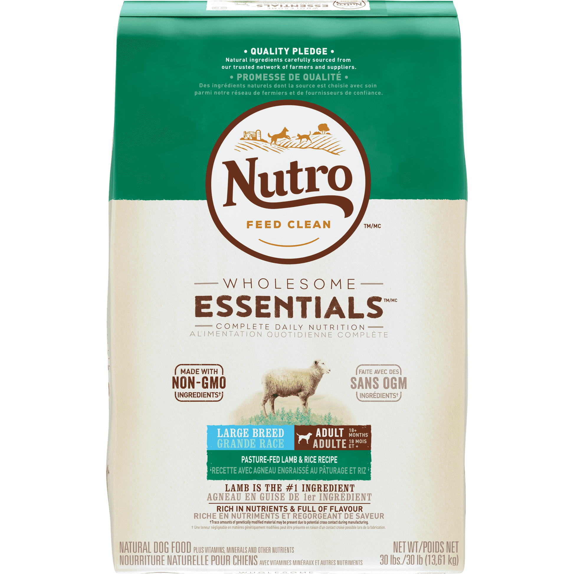 Nutro Wholesome Essentials Dog Food Large Breed Adult Lamb  Dog Food  | PetMax Canada