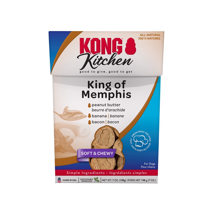 Kong Kitchen Soft & Chewy King Of Memphis Dog Treats  Dog Treats  | PetMax Canada