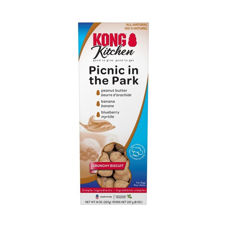 Kong Kitchen Crunchy Biscuit Picnic In The Park Dog Treats - 227g - Dog Treats - Kong - PetMax Canada