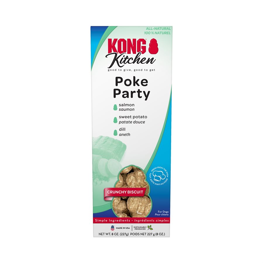 Kong Kitchen Crunchy Biscuit Poke Party Dog Treats  Dog Treats  | PetMax Canada