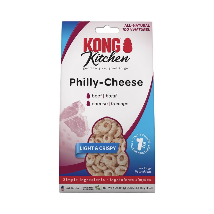 Kong Kitchen Crunchy Biscuit Philly Cheese Dog Treats  Dog Treats  | PetMax Canada