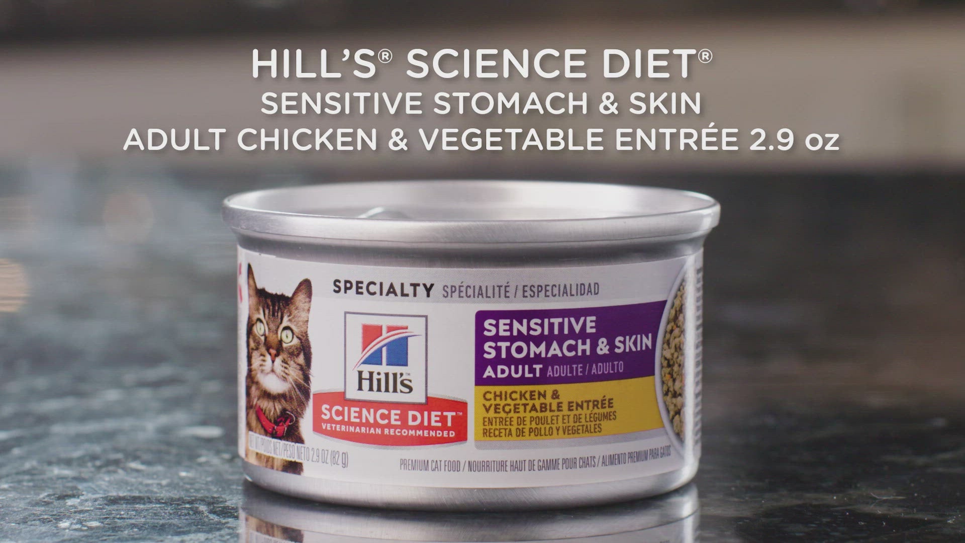 Hill's Science Diet Sensitive Stomach & Skin Chicken & Vegetable Entrée Cat Food