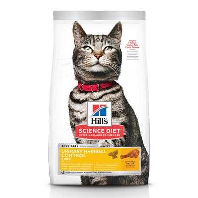 Hill's Science Diet Dry Cat Food Adult Urinary & Hairball Control Chicken Recipe  Cat Food  | PetMax Canada