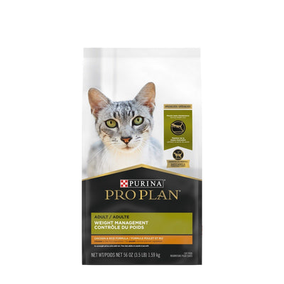 Purina Pro Plan Adult Weight Management Chicken & Rice Dry Cat Food 1.59 Kg Cat Food 1.59 Kg | PetMax Canada