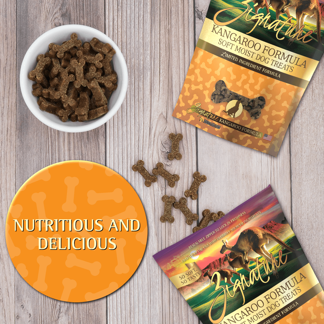 Zignature Kangaroo Formula Soft Moist Treats for Dogs  Dog Treats  | PetMax Canada