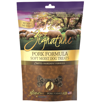 Zignature Pork Formula Soft Moist Treats for Dogs  Dog Treats  | PetMax Canada