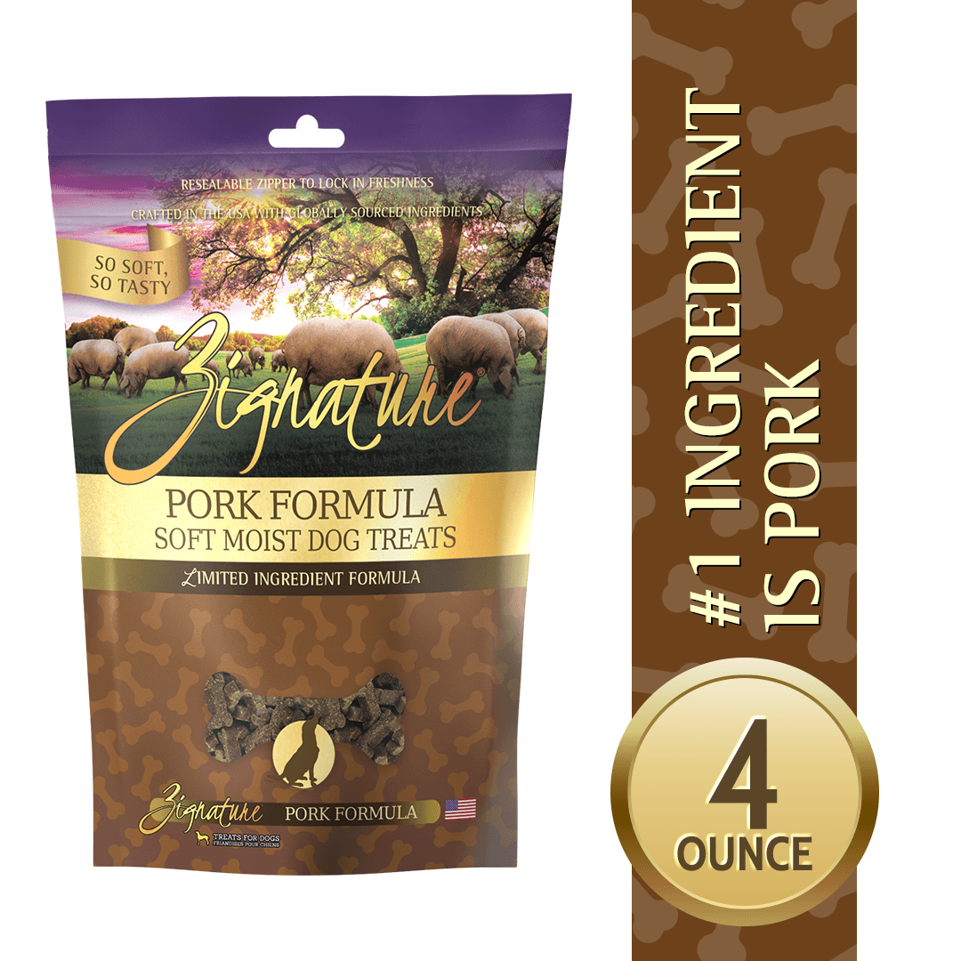 Zignature Pork Formula Soft Moist Treats for Dogs - 113g - Dog Treats - Zignature Pet Food - PetMax Canada