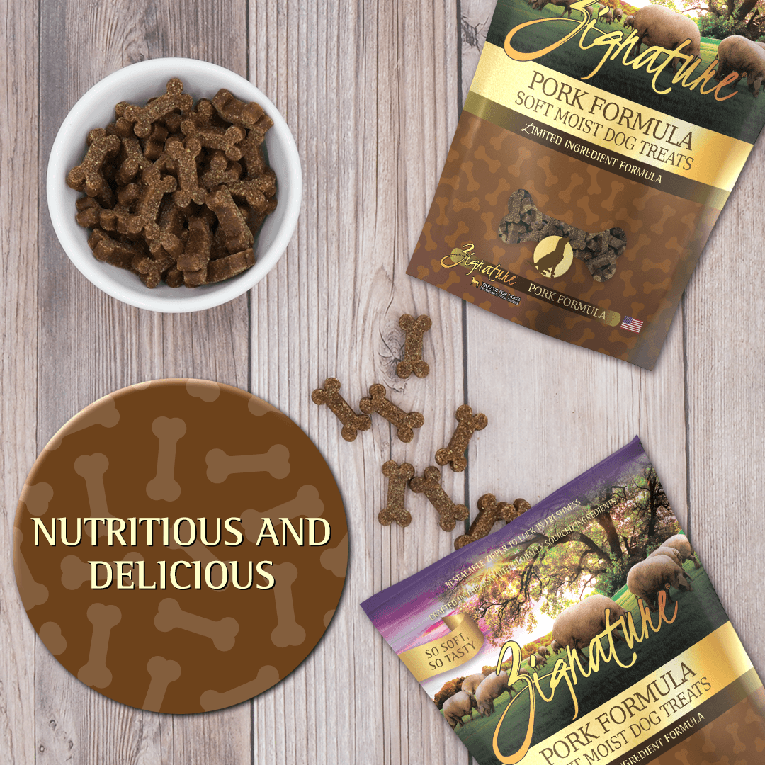 Zignature Pork Formula Soft Moist Treats for Dogs - 113g - Dog Treats - Zignature Pet Food - PetMax Canada