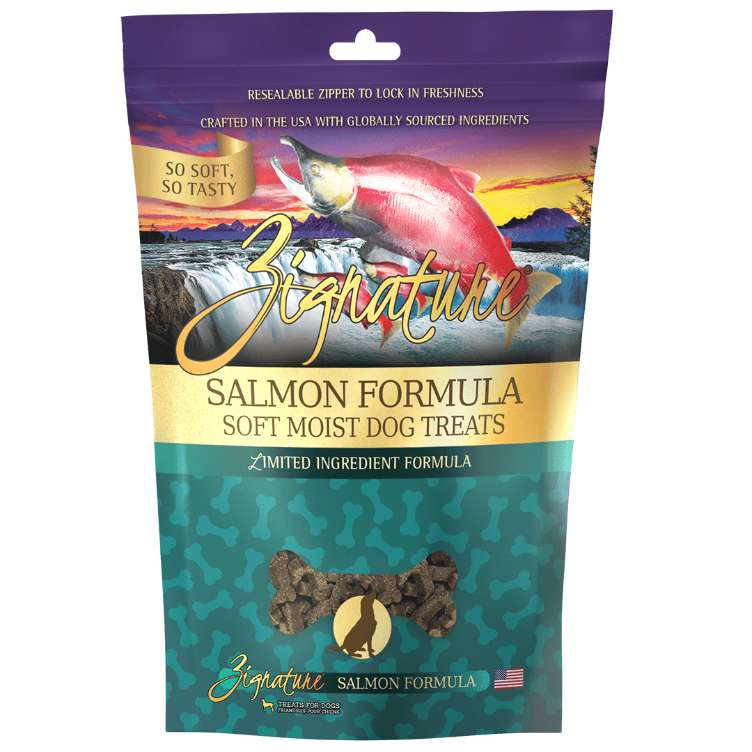 Zignature Salmon Formula Soft Moist Treats for Dogs  Dog Treats  | PetMax Canada