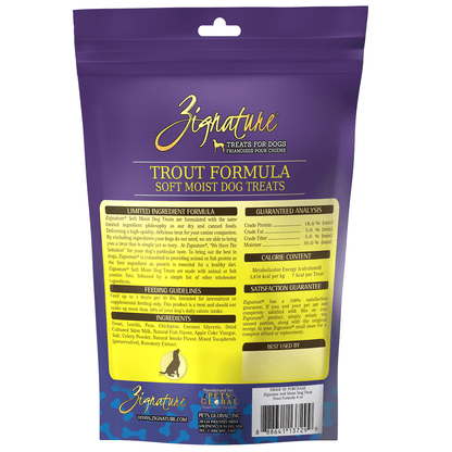 Zignature Trout Formula Soft Moist Treats for Dogs - 113g - Dog Treats - Zignature Pet Food - PetMax Canada