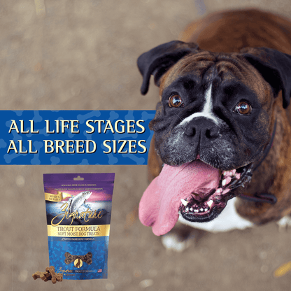 Zignature Trout Formula Soft Moist Treats for Dogs - 113g - Dog Treats - Zignature Pet Food - PetMax Canada