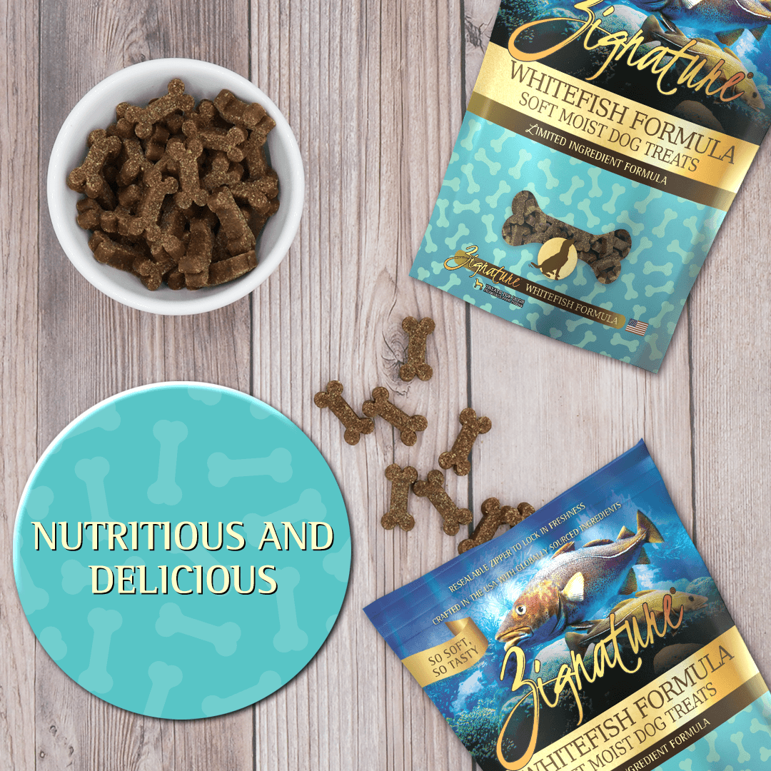 Zignature Whitefish Formula Soft Moist Treats for Dogs - 113g - Dog Treats - Zignature Pet Food - PetMax Canada