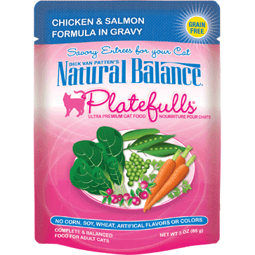 Natural Balance Platefulls Chicken & Salmon Wet Cat Food  Canned Cat Food  | PetMax Canada