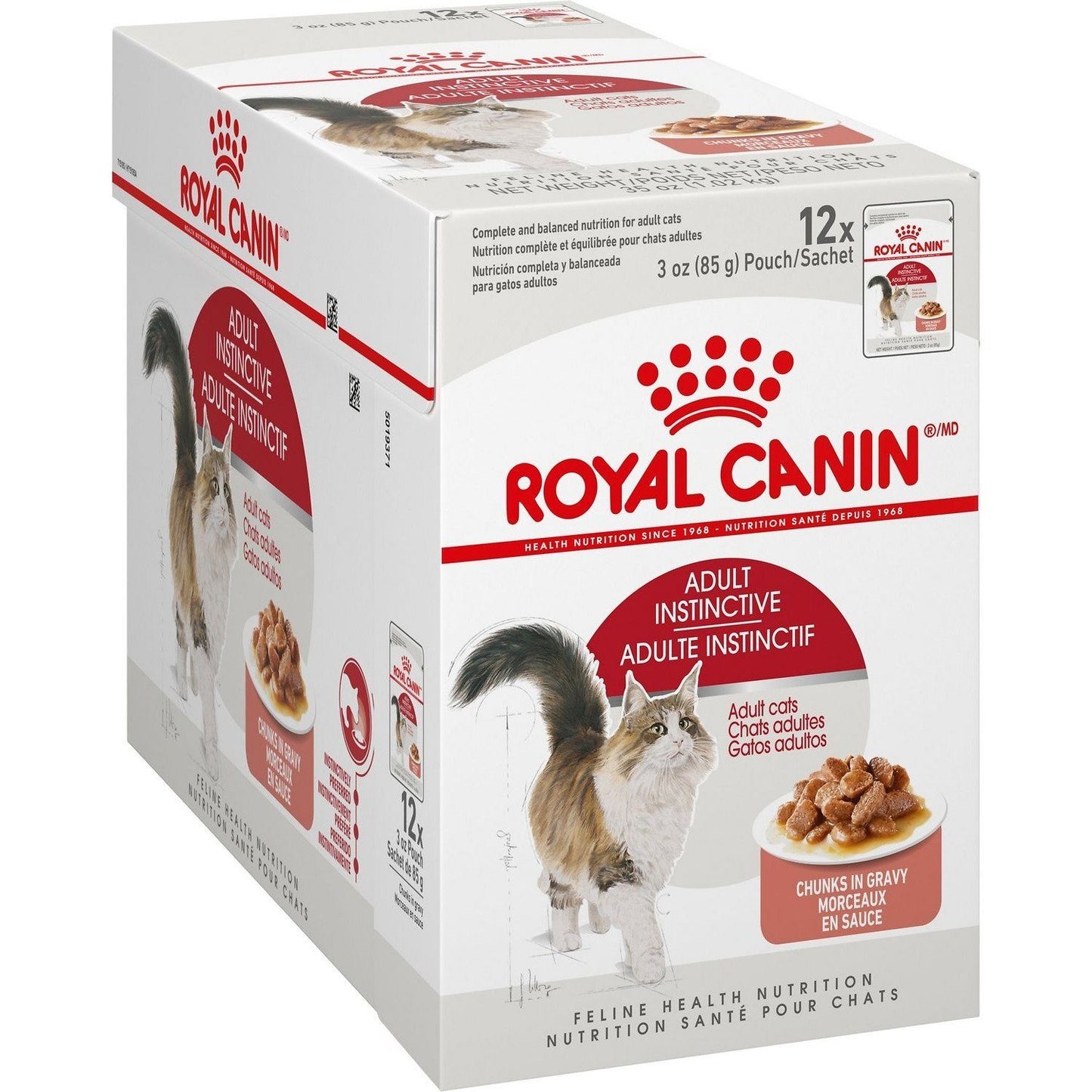 Royal Canin Cat Pouches Chunks In Gravy Adult Instinctive  Canned Cat Food  | PetMax Canada